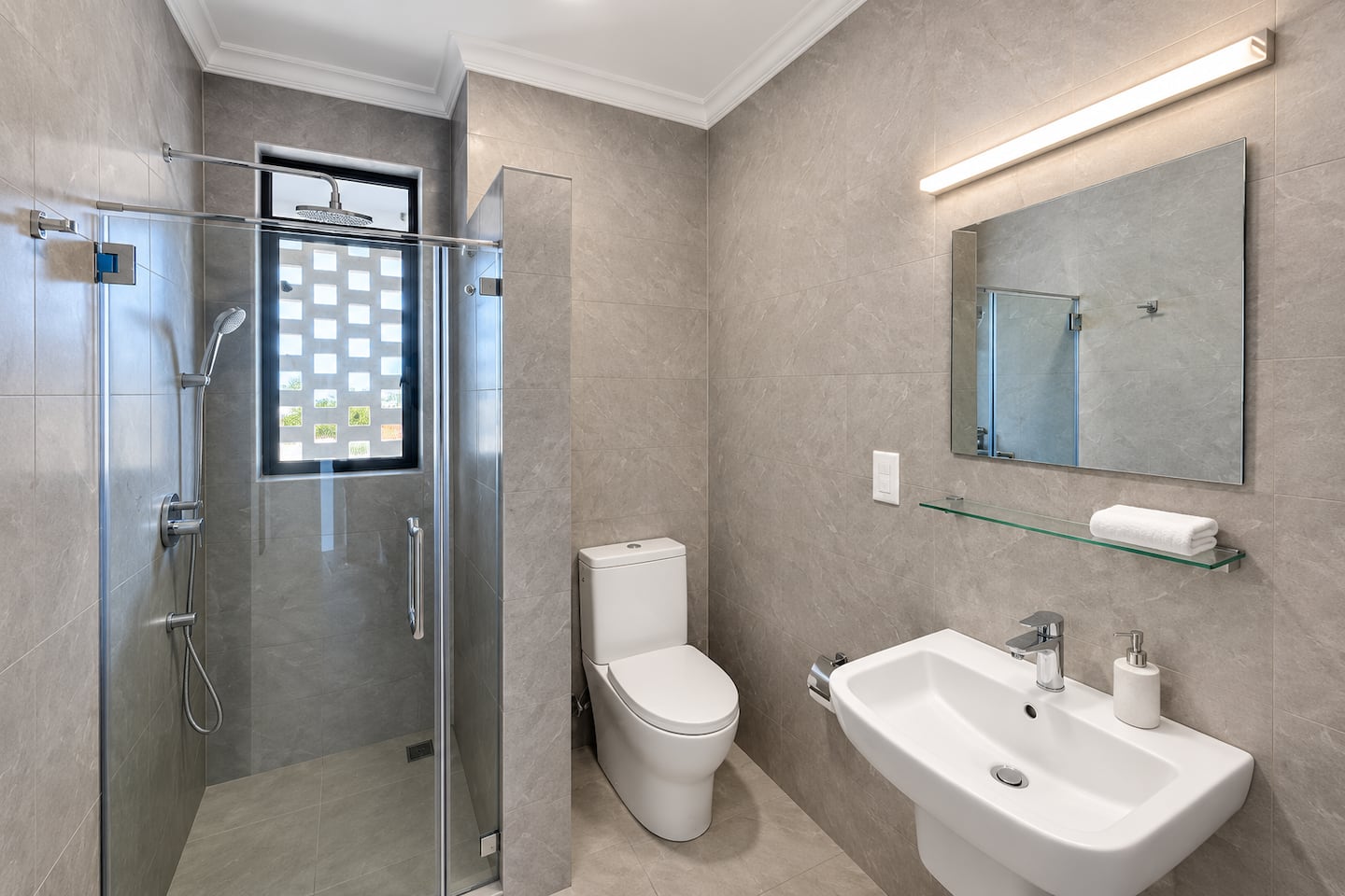 Second bathroom with walk-in shower